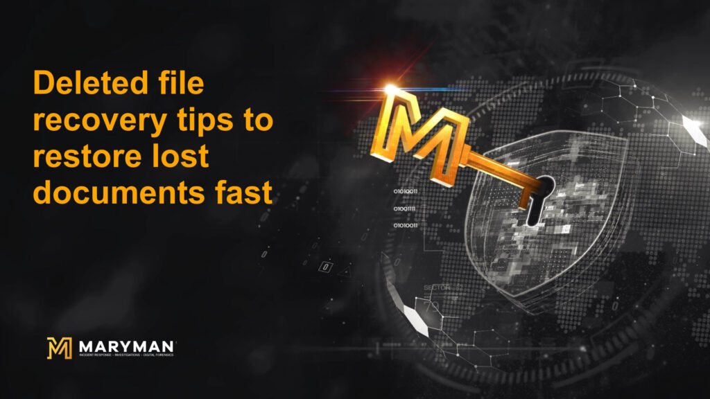 Deleted file recovery tips to restore lost documents fast