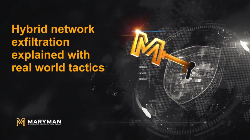 Hybrid network exfiltration explained with real world tactics