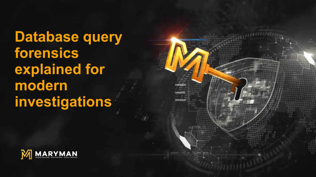 Database query forensics explained for modern investigations